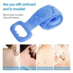 Eco-friendly silicone body brush with exfoliating and massage features - obeepo.in