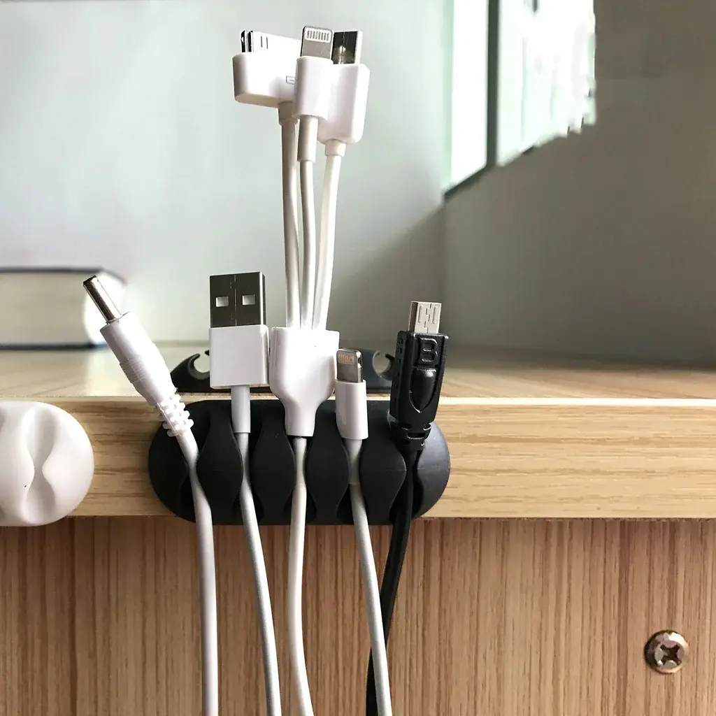 Multi-purpose cable clips for desk wire organization - obeepo.in