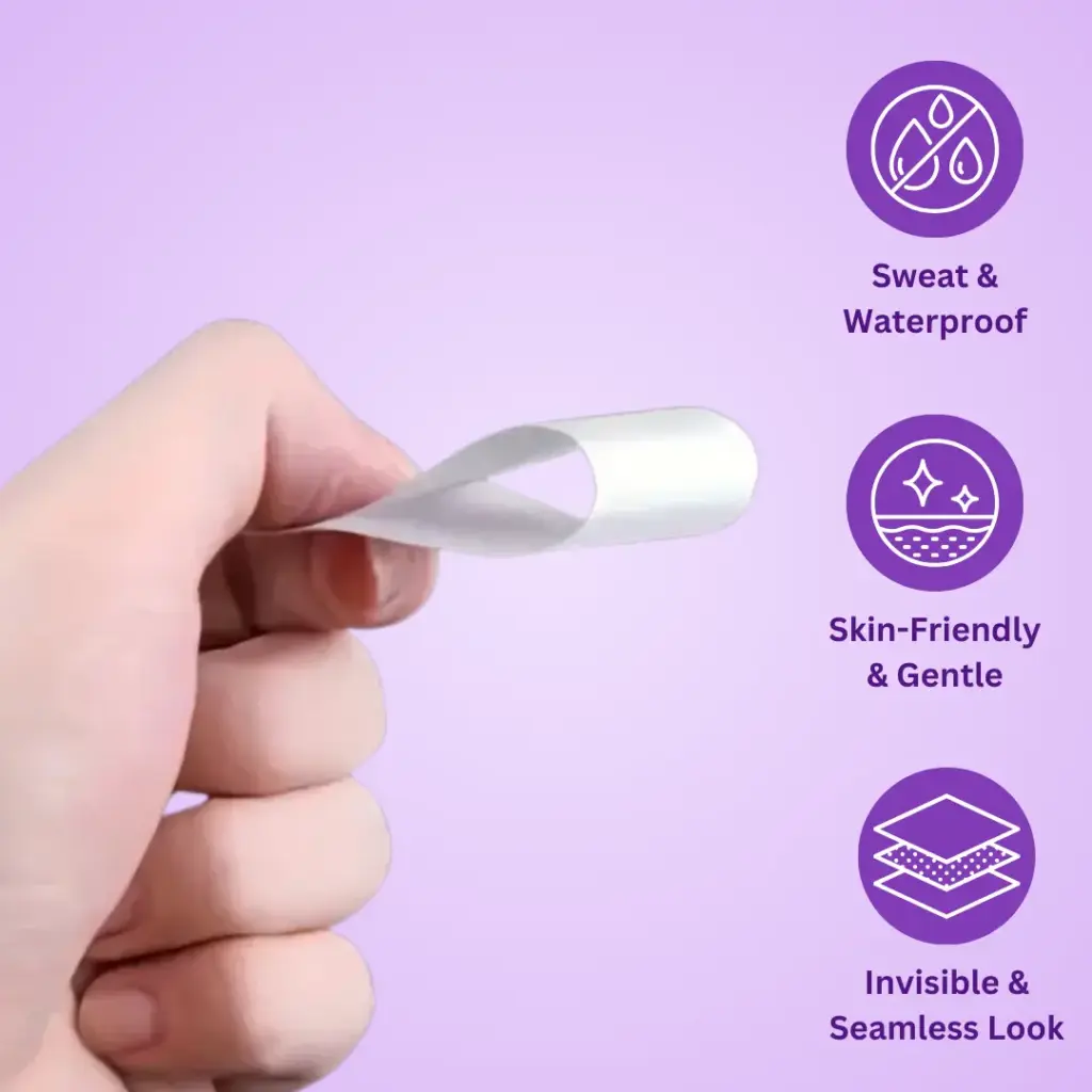 Double-sided bra tape for women – invisible, waterproof, and perfect for securing clothes - obeepo.in