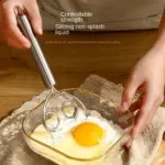 Stainless Steel Dough Whisk with Ergonomic Handle - obeepo.in