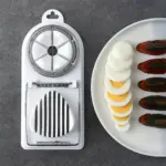 2-in-1 Stainless Steel Egg Slicer for Hard-Boiled Eggs - obeepo.in