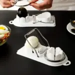 2-in-1 Stainless Steel Egg Slicer for Hard-Boiled Eggs - obeepo.in
