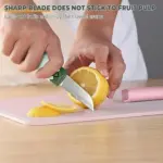 2-in-1 ceramic fruit knife with sawtooth peeler for apples and potatoes - obeepo.in