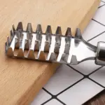 Stainless Steel Fish Scale Remover Tool with Ergonomic Handle - obeepo.in