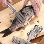 Stainless Steel Fish Scale Remover Tool with Ergonomic Handle - obeepo.in