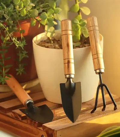 3-Piece Mini Gardening Tool Set with Ergonomic Handles - obeepo.in