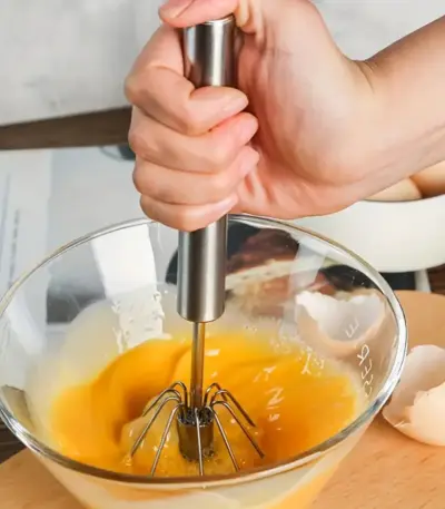 Semi-Automatic Stainless Steel Hand Blender for Lassi and Milkshakes - obeepo.in