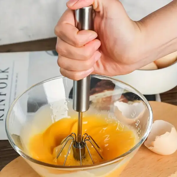 Semi-Automatic Stainless Steel Hand Blender for Lassi and Milkshakes - obeepo.in