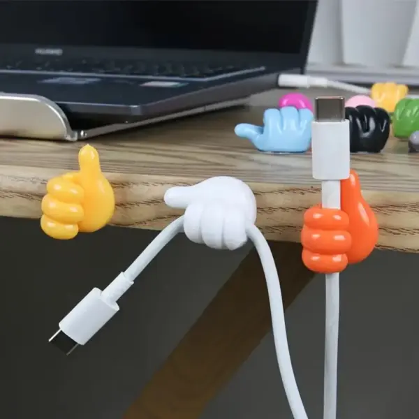 FlexGrip hand-shaped wall clip hanger for keys and cables - Obeepo.in