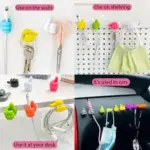 FlexGrip hand-shaped wall clip hanger for keys and cables - Obeepo.in
