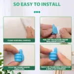 FlexGrip hand-shaped wall clip hanger for keys and cables - Obeepo.in