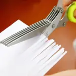 Stainless steel 5-blade herb scissors with cleaning comb - obeepo.in