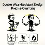 Digital counting skipping rope with adjustable length - obeepo.in