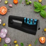 3-Step Compact Knife Sharpener for Kitchen and Pocket Knives - obeepo.in