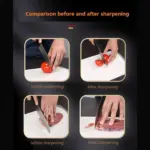 3-Step Compact Knife Sharpener for Kitchen and Pocket Knives - obeepo.in