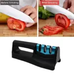 3-Step Compact Knife Sharpener for Kitchen and Pocket Knives - obeepo.in