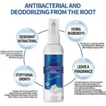 100ml shoe and sock deodorant spray with natural ingredients - obeepo.in
