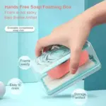2-in-1 portable soap dish with roller and drainage design - obeepo.in