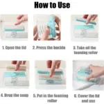 2-in-1 portable soap dish with roller and drainage design - obeepo.in