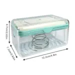 2-in-1 portable soap dish with roller and drainage design - obeepo.in