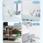 Leaf-shaped self-draining soap holder with suction cup base - obeepo.in