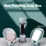 Leaf-shaped self-draining soap holder with suction cup base - obeepo.in