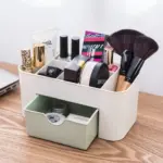 ✨ Stylish Multipurpose Plastic Cutlery & Makeup Storage Box with Handle – For Home & Beauty Parlours