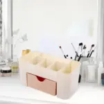 ✨ Stylish Multipurpose Plastic Cutlery & Makeup Storage Box with Handle – For Home & Beauty Parlours